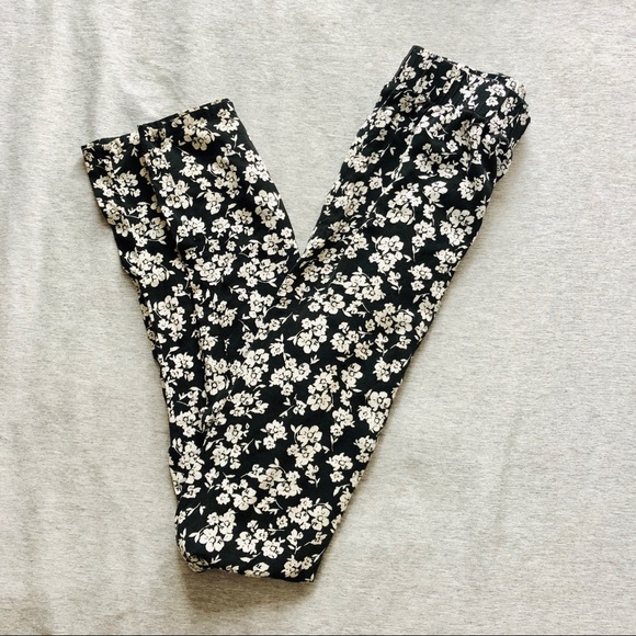 Forever 21 Floral High Waisted Pants - Picture 1 of 2